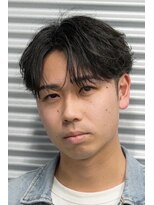 レボルトヘアー(R EVOLUT hair) フェザーショートセンターパート短髪ニュアンスパーマ柏駅柏