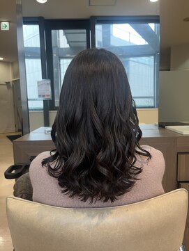 アウラ(AURA) ショコラグレージュブリーチなしダブルカラー透明感カラー