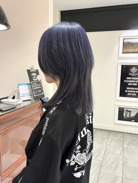 ビーハイブアヴェダ PARCO2店(BEHIVE AVEDA) 【yuuna】blue×purple×海月