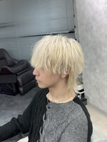 ハイライト/マッシュパーマ/ウルフ/アッシュブラック/渋谷駅