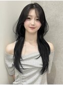 本格韓国ヘア/ロングレイヤー/くびれヘア/Zina福岡天神