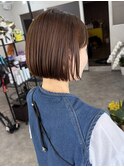 ミニボブ×チョコレートブラウン