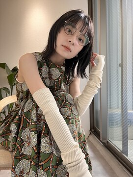 ロンドプロフィール 浦和(Lond profil) 顔まわりレイヤー外ハネ韓国風ヘア髪質改善浦和ボブ