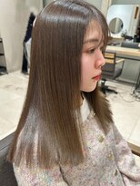 マイラ 銀座(myla)&nbsp;小顔前髪質改善ストレートココアベージュオリーブグレーアッシュ