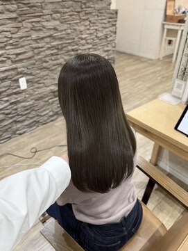 ヘア カンパニー トワ 千葉店(TOWA) 千葉/千葉駅/ダブルカラー/オリーブグレー/黒髪/ヘッドスパ