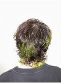 ＊ハッシュカットグレージュデザインカラーツートンカラー
