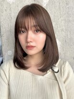 ロビー 表参道(ROBBY) ミディアムレイヤーカット/30代40代50代/顔周りカットくびれヘア