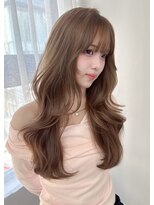 ボタン テンジン(VOTAN tenjin)&nbsp;【votan_はまひ】ブリーチなし/ラテベージュ/髪質改善/前髪