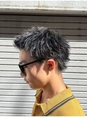 メンズスパイキーショートメンズパーマピンパーマ