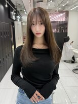 ラルム 新宿(LARME SHINJUKU) ワンホンレイヤー×オリーブベージュ【韓国/髪質改善/新宿】