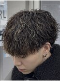 ハイライト縦落ちツイスパ