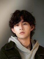 ルーシー 名古屋栄(LUCEY) センターパートニュアンスパーマフェザーパーマ波巻きパーマ