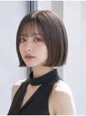 髪質改善トリートメント タッセルボブ シースルーバング