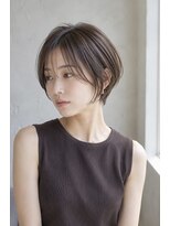 ウィールール 札幌店(WE RULE)&nbsp;20代30代◎前髪なし丸みショート×透け感ブラウン