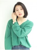 オフィスで際立つナチュラルボブ☆［髪質改善/池袋&目白&大塚］