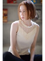 ルタ(LuTa by siesta＆LiCO)&nbsp;LuTa☆吉祥寺　切りっぱなしボブ×オレンジベージュ