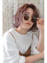 アダムスブォーノ(adamsbuono)&nbsp;【adams】ヴェールピンクカラーラフウェーブ　stylistケイタ