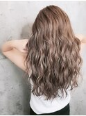 10代20代☆大人ベージュ☆無造作カール×ロング