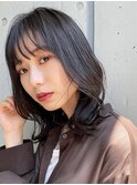 ミディアムくびれレイヤー 大人可愛い 表参道青山 20代30代40代