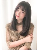 黒髪ストレート