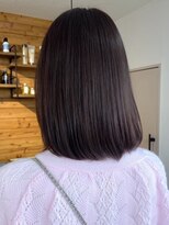 ビスクヘアデザイン(bisq hair design)&nbsp;ピンクブラウン　艶髪　髪質改善　韓国風　顔まわり　顔周り