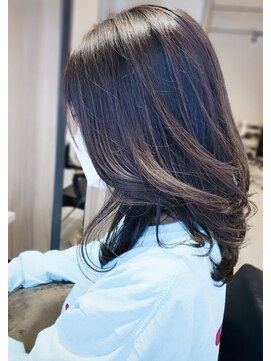 アン たまプラーザ(un) グレージュカラー×ハイライト【髪質改善オージュアサロン】