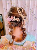 成人式×ヘアセット×振袖着付