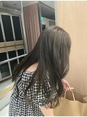 ブリーチなしダブルカラーで作るオリーブグレージュ