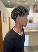 チャラカッコイイホワイトメッシュ×ツイスパ
