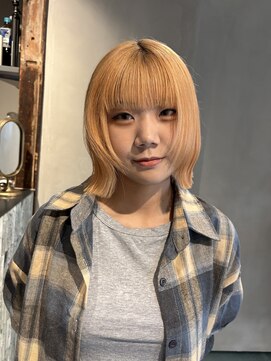 ヨハク 大阪梅田中崎町(yohaku) 顔周りレイヤー＋ボブ