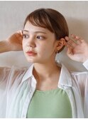 クールショートボブ/オン眉