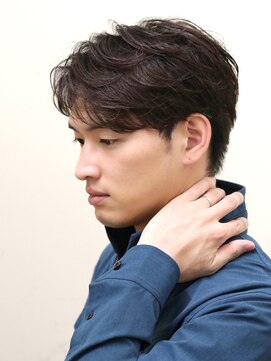 プライベートバーバー 武蔵小杉 新丸子(PRIVATE BARBER) ニュアンスパーマビジネスパーマアップバング刈り上げ無し理容室