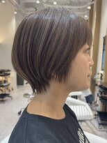 ソワネ 表参道(soigne)&nbsp;表参道大人ショートボブ顔周りレイヤーカットくびれショート40代