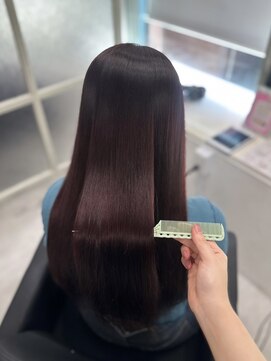 マーシュ 梅田(marshu) ナツキstyle/ボルドーカラー/韓国スタイル