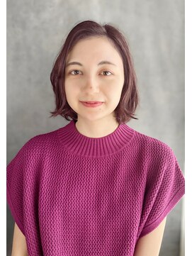 【月1メンテ】白髪染めリタッチでも透明感カラー