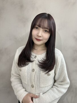 カシスラベンダー×レイヤースタイル