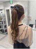 ポニーテールアレンジ