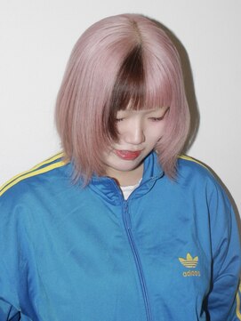 ココ 原宿(KOKO) ＊ペールピンクベージュデザインカラーブロックカラー