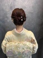 バサラ 大阪梅田店(VASARA) 訪問着 ヘアセット セミロング 和髪 まとめ髪 礼装 大阪
