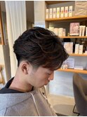 ニュアンスパーマフェザーパーマ刈り上げセンターパート春日井駅