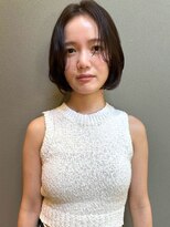 ヴヴ(Bub)&nbsp;グレージュ レイヤーボブ 顔周りレイヤー センターパート