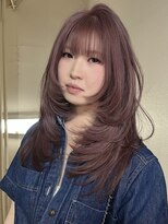 エトワール(ETOILE)&nbsp;レイヤーカット//顔周りレイヤー/似合わせ/ピンクラベンダー