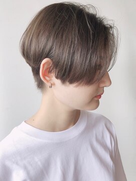 モリオフロムロンドン 原宿本店(morio from London) 【モリオ原宿】ハンサムショート前髪なしグレージュ