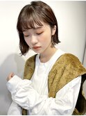 外ハネ/テラコッタ/ミニウルフ/くすみブルー[東銀座/銀座]