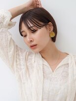 スリール バイ ミリー 江坂(Sourire by milly)&nbsp;【Sourire江坂】小顔に合わせカット/ダークシルキーベージュ