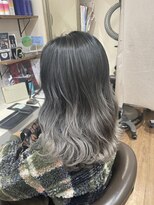 クレア 能見台(CREA)&nbsp;横浜グラデーションカラー　グレージュカラー　波巻き