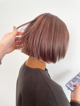 バイオレット 栄店(Violet) ケアブリーチ ブリーチカラー ピンクブラウン ピンクベージュ