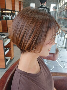 モスト ブリヤン(MOST BURYAN) かわいいショートボブ×30代優しいブラウンカラー