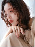 #春パーマ#コーラル#ゆる巻きロング1