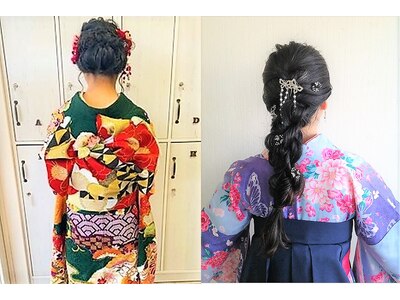 着付け・ヘアセット・メイクアップはお電話にてお問合せ下さい♪